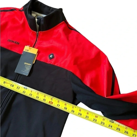 Donen Cycling Wear Insulated Jacket Mens XL Long Sleeve Full Zip 2 Back Pockets - Picture 2 of 8